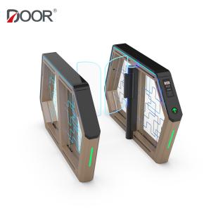 China Acrylic Tempered Glass IP20 Pedestrian turnstile gate RS485 wholesale
