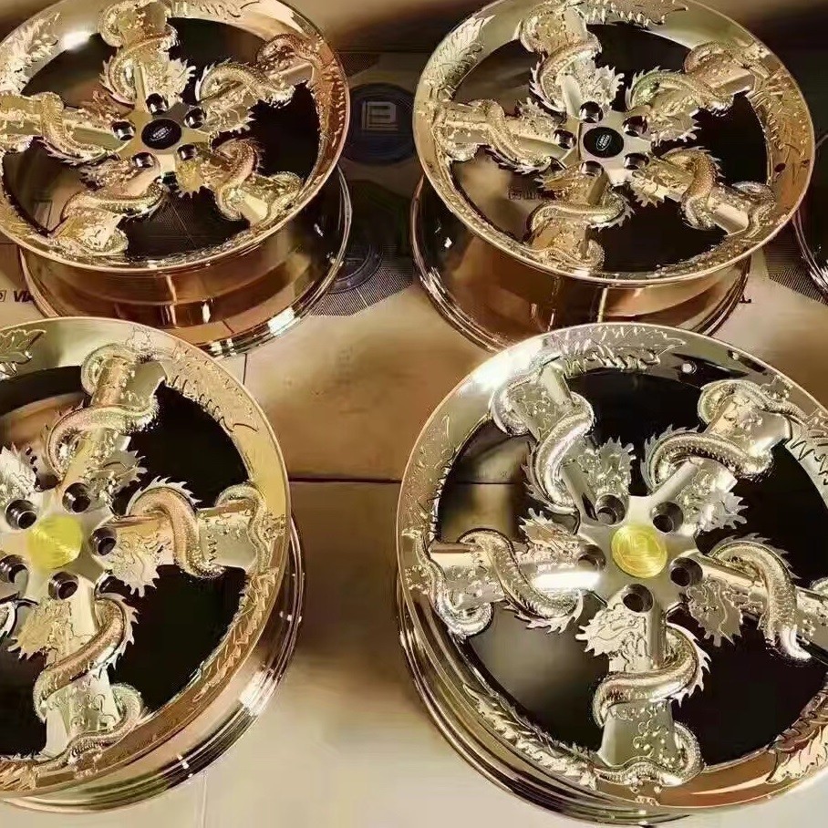 Customized Color Wheels Nano Spray Chrome Plating