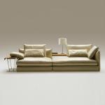 Apartment / Star Hotel Bedroom Furniture Fabric Sectional Sofa Set Modern Style