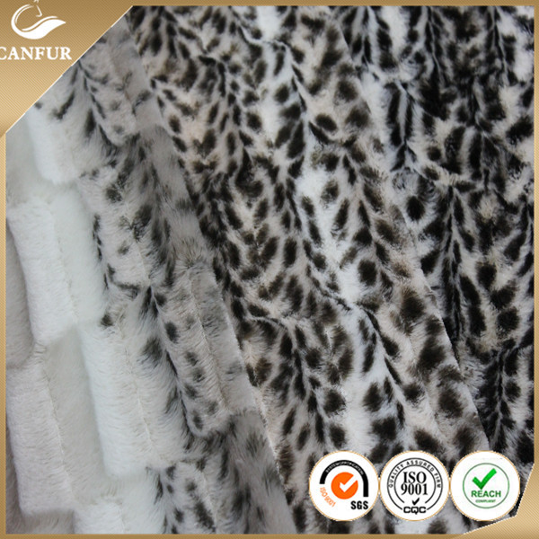 160cm Width Printed Polyester Long Hair Fur Fabric PV Plush for Toy Crafting Supplies