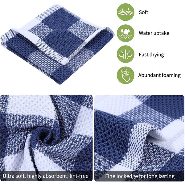 Thickened Square Waffle Towel Cotton Material for Absorbent Gift Manufacturers Spot
