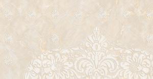 China Cream Beige Marble Glazed Porcelain Tile Heat Insulation Antibacteria wholesale