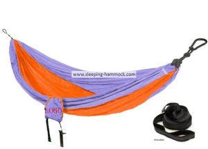 China Anti Fade Ultralight Small Camping Parachute Nylon Fabric Hammock Quick Dry Orange Blue wholesale