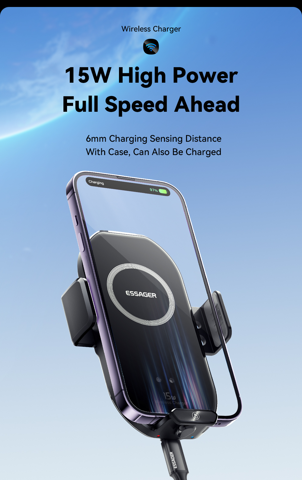 ESSAGER A7 Series Best Car Mobile Phone Holder Car Phone Stand