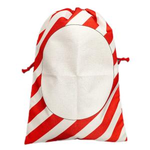 China DIY Personalised Santa Sack Sublimation Drawstring Christmas Gift Bags wholesale