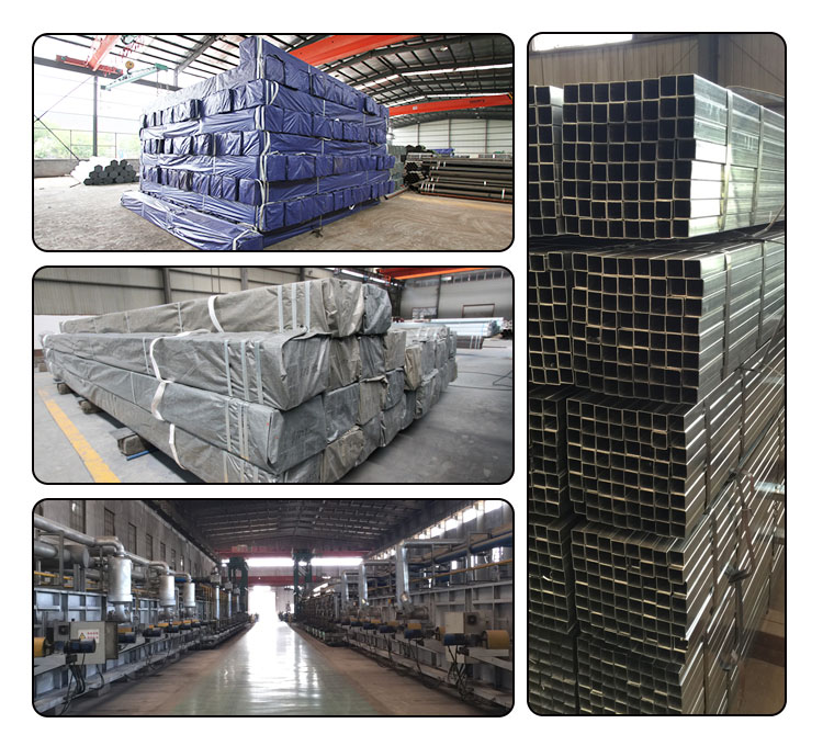 Square Welding Galvanised Steel Profiles , 40x40mm Hot Rolled Profile