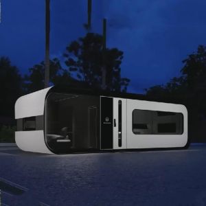 Steel Structure Tempered Glass Movable Store Prefab Shop Modular Cafe Container