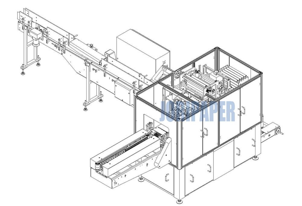 80bags/min Nylon and Plastic Film Facial Tissue Paper Napkin Wrapping and Packing Machine