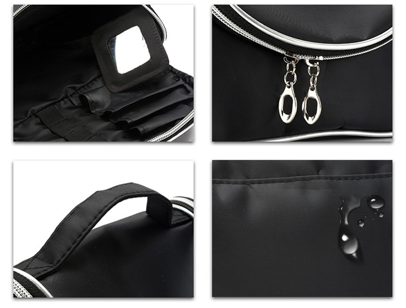 Large Capacity Zipper Closure Travel Cosmetic Organizer
