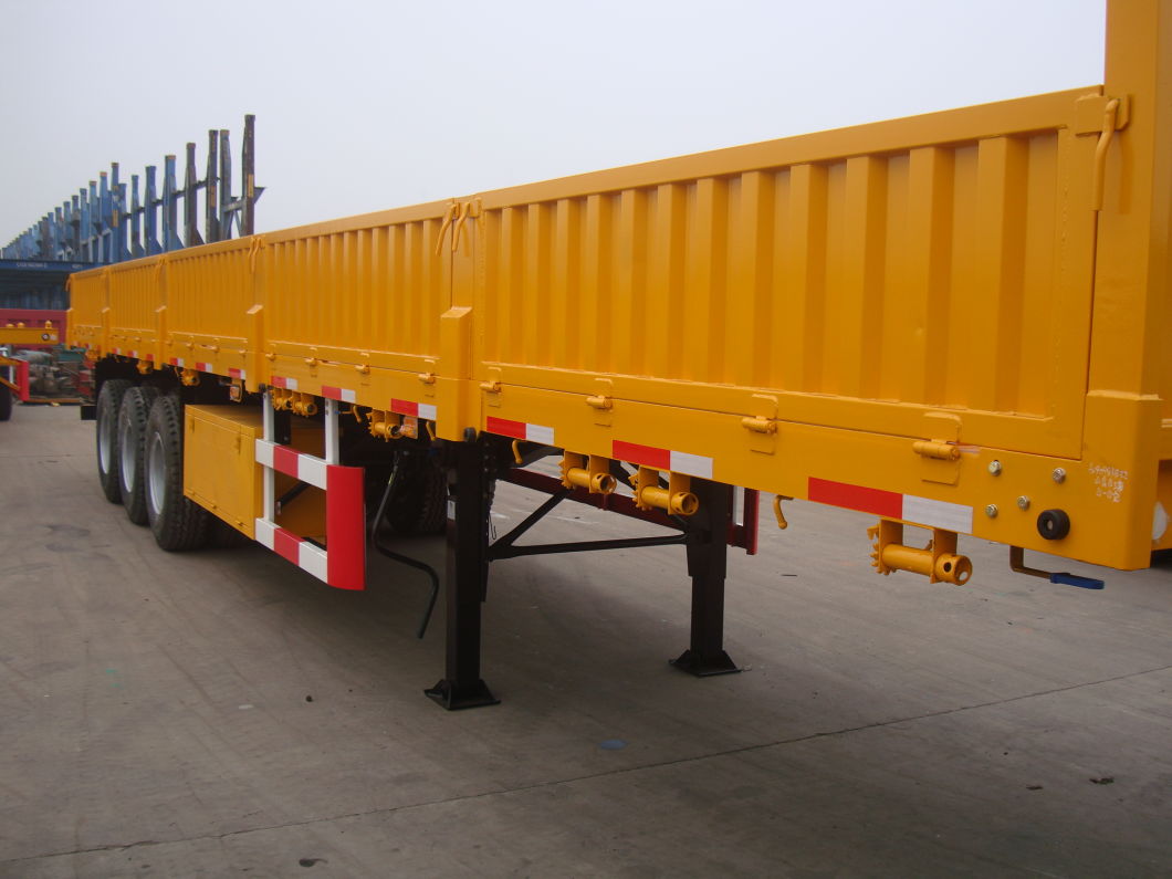 Tri-Axles Side Wall/ Side Board/Fence Cargo Truck Semi Trailer 4 Axle Side Wall/Fence/Stake Truck Semi Trailer for Cargo Transport