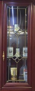 China cabinet door decorative glass with clear bevel wholesale