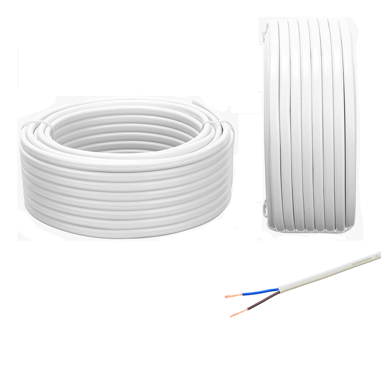 Flexible Cable for Indoor Small Electrical Instruments Power Cables 2 Cores Vde H03vvh2 f Copper PVC Insulation Control