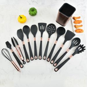 China Non - Stick Silicone Kitchen Utensil Sets 13 Pieces Cooking Shovel Spoon wholesale