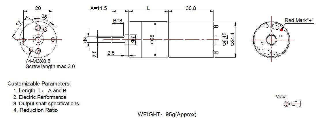 24v Dc Motor With Gearbox