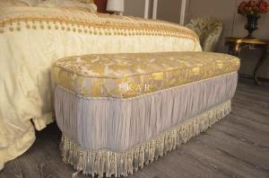 China Hot Sale Luxury Furniture Antique Armed Bed Stool TE-010 wholesale