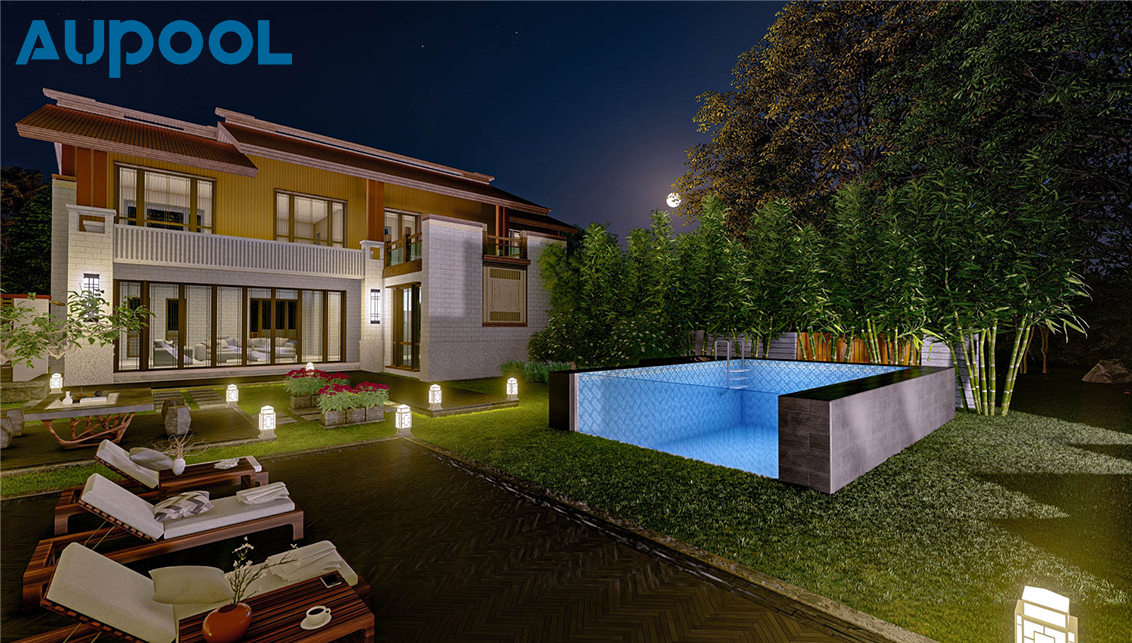 Villa Garden Acrylic Swimming Pool with High Light Transmission and 1.20g/cm3 Density
