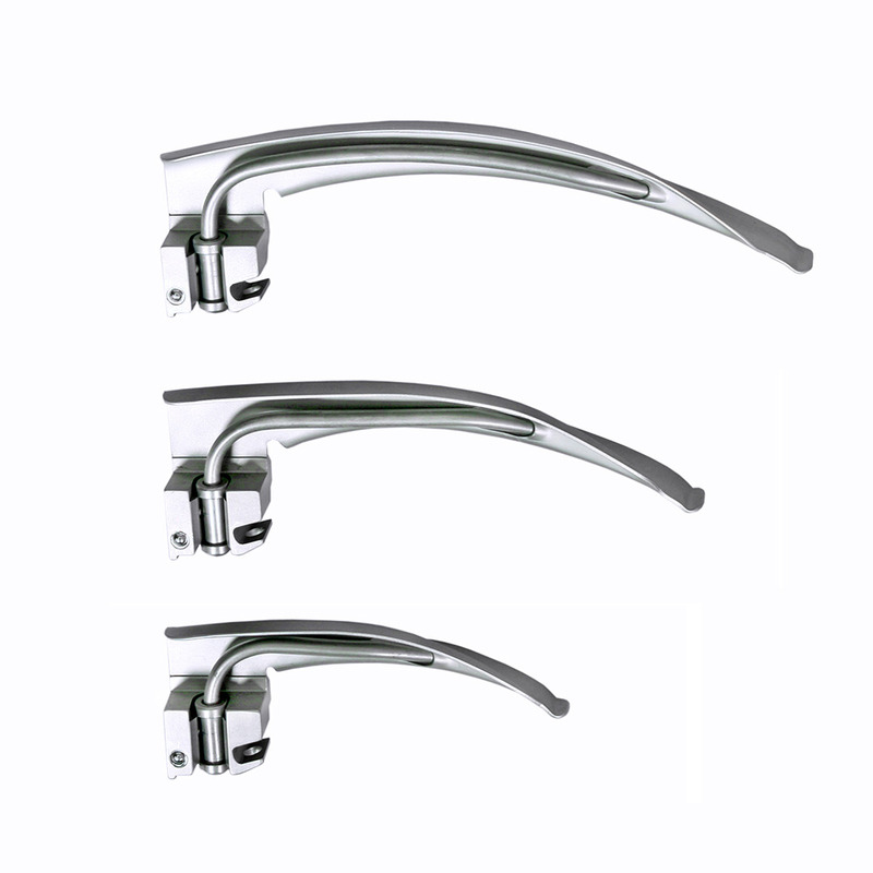 Medical Hospital Surgical Equipment Optical Fiber Laryngoscope Set Fiber Optic Anesthesia Laryngoscope For Adult
