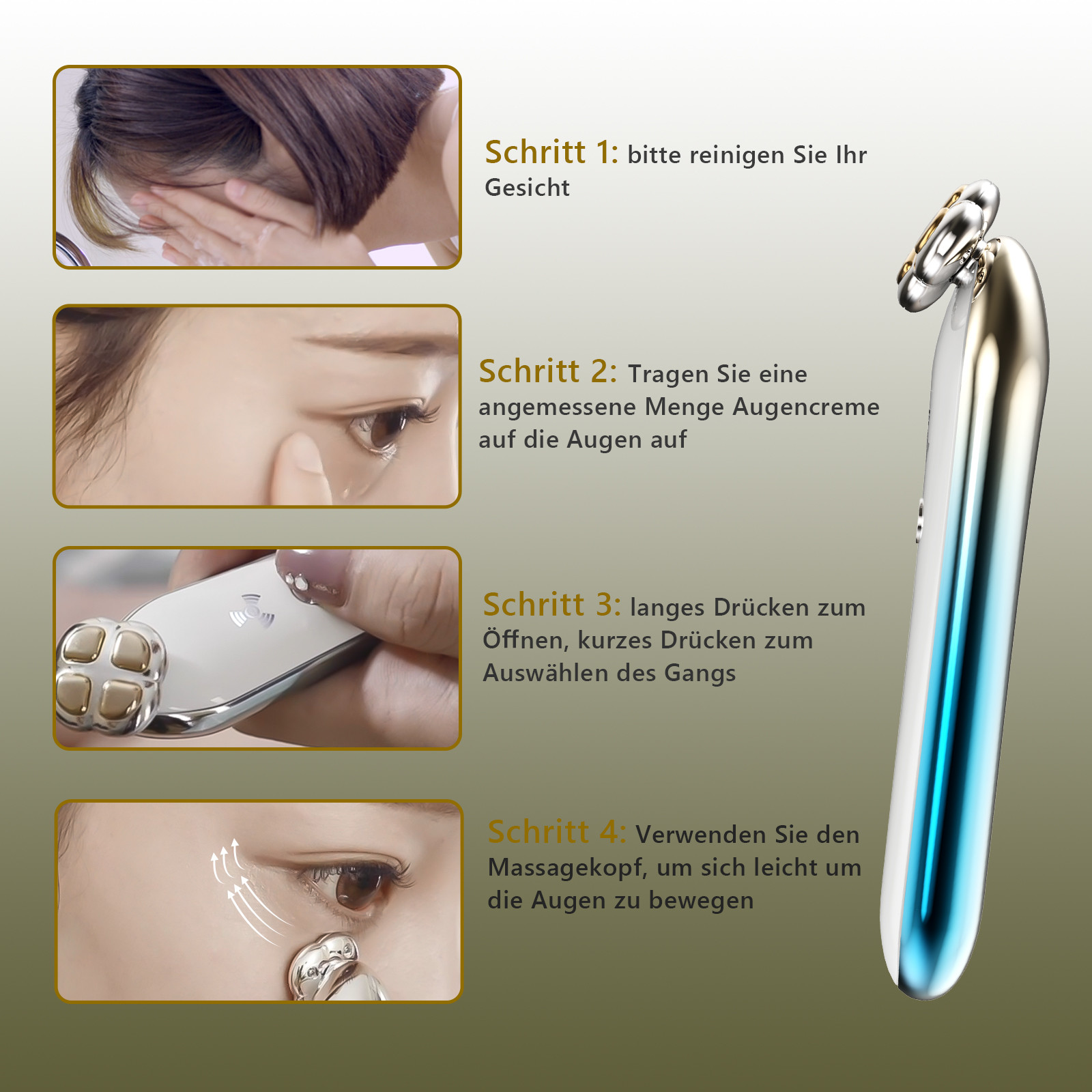 OEM ODM Service Eliminate Eye Bags 96g Eye Beauty Device