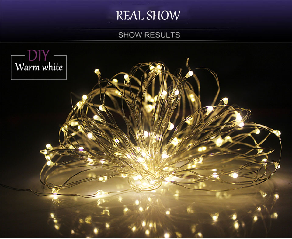 2M 5M 10M AA Battery Operated Christmas Luces Navidad Wedding Party Decoration Fairy Copper Wire LED Decorative Lights String