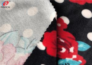 China Super Soft Polyester Microfiber Spandex Velvet Fabric / Minky Plush Fabric wholesale