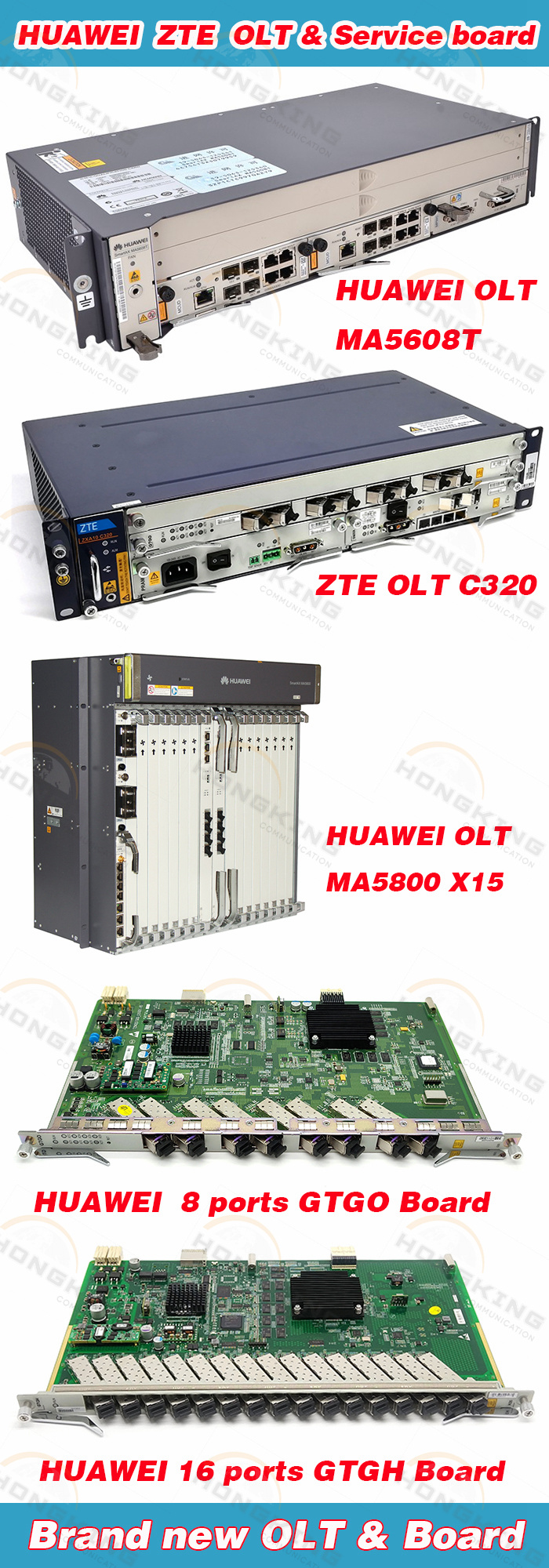 Zxa31 C320 Olt Chassis with 2xsmxa (UCDC1) 1xgtgh C+ SFP Module
