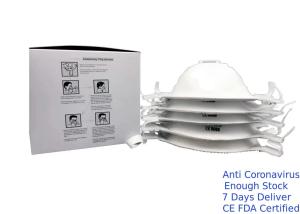 China White Color Disposable Respirator Mask Long Lasting Filtration Performance wholesale