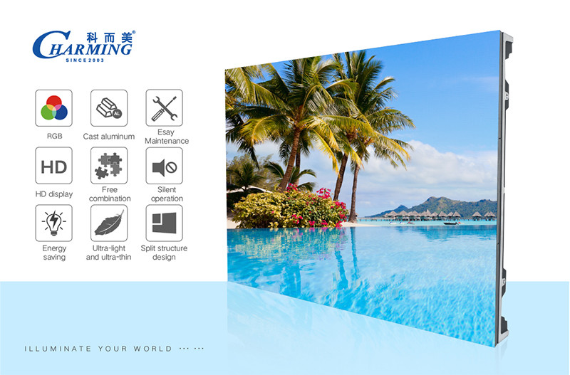 Crashproof 200W Indoor LED Wall , 4K P2.5 Seamless Fixed LED Screen
