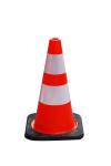 45cm Emergency Orange Reflective PVC Traffic Cone