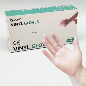 China Transparent Disposable Vinyl Gloves Labor Protection Anti Acid PVC Elastic Gloves wholesale