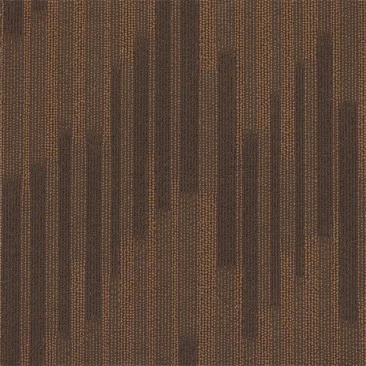 Striped 100%solution dyed Invista Nylon 6 carpet tile