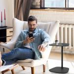 Tomile Black Laptop Side Table