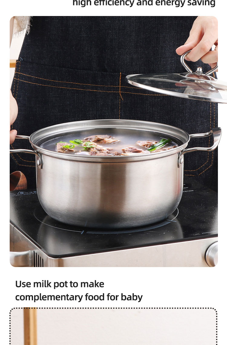 Kitchen Household Stainless Steel 3 Piece Pot And Pan Set Suit Ollas Cookware Set Cooking Pot Set