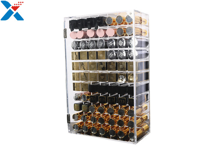Cosmetic Acrylic Lipstick Organizer , Clear Acrylic Lipstick Display Stand