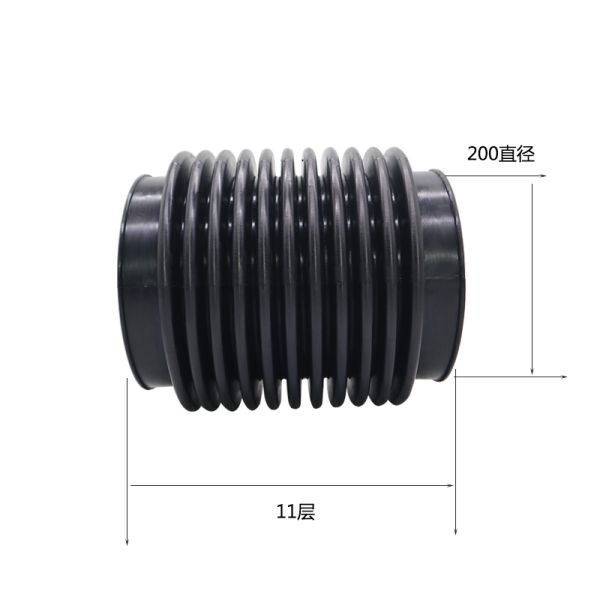 Suction Pipe for Road Sweepers (Black Rubber Material): Assists Suction Cup in Absorbing Garbage & Dust, Easy to Install and Durable