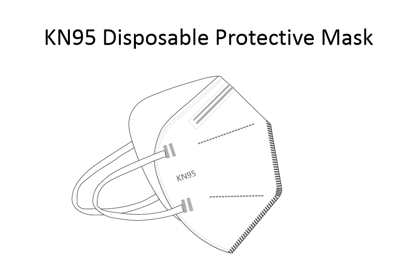 High quality cloth face masks personal protective equipment KN95 mascarillas