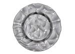 32cm Diamond Cutting Embossed Glass Plates For Wedding Party