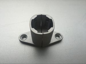 China Aluminum Alloy Foot Cup Pipe Rack Fittings For Out Dia 28mm Pipe wholesale