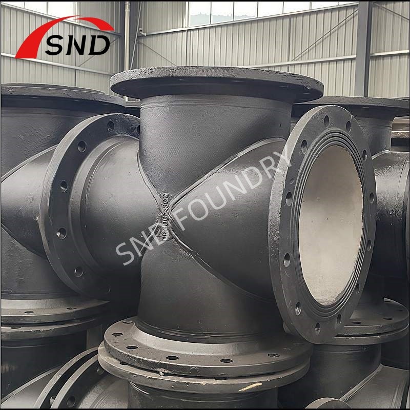 All Kinds Of DI Flanged Cross Cast Iron Socket Cross For Industrial Pipeline