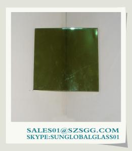 China 4mm dark green color glass wholesale