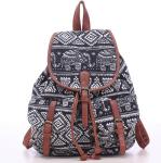 Vintage European and American fashion printing ladies casual shoulder bag