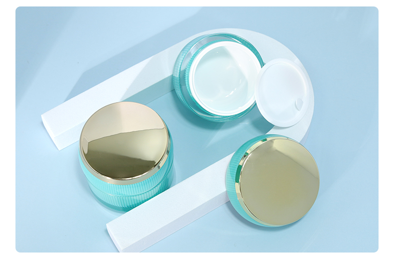 Customized Acrylic Bottles 100g Face Cream Jars Cosmetic With Screen Printing Logo Acceptable