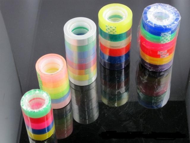 Low Price Good Quality Decorative Tansparent BOPP Stationery Tape White High Tensile Strength 18mm