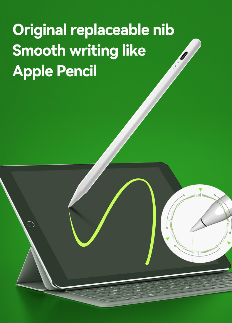 Apple Stylus Touch Screen Writing Pen Pencil Tilt Sensitivity ±60°