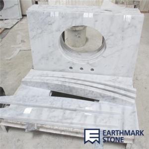 China Carrara White Marble Bathroom Vanity Top wholesale