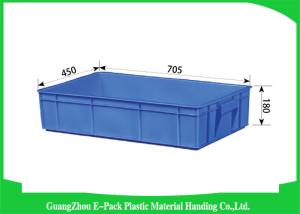 China Rentable Moving Plastic Stackable Containers Food Grade 705 * 450 * 180mm wholesale