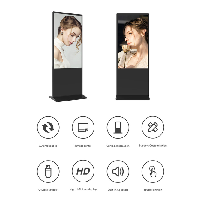 Standing LED Advertising Single Double Sided Digital Display 16:9