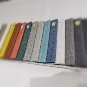 China Home Decoration Upholstery Linen Fabrics Polyester For Sofa Furniture wholesale