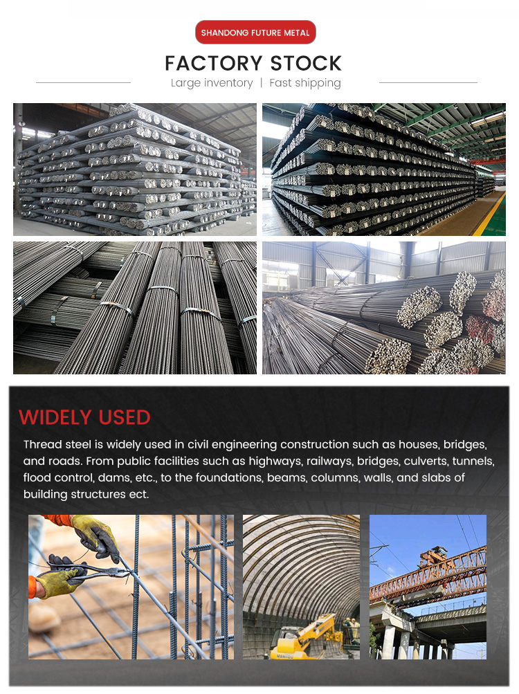 25mm 8-32mm Grade III Seismic Resistant Threaded Steel Precision Steel Rebar for Building