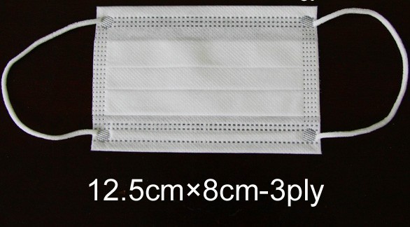 Customized Disposable surgical Non-woven 3 ply face mask tie on Anti Pollution