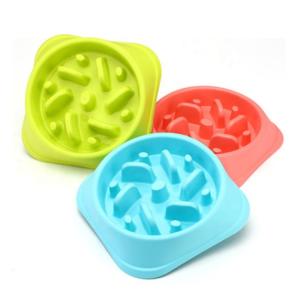 China Non Skid Slow Feeder Dog Bowl , Slow Eating Cat Bowl Anti - Tumble Size 20 * 4.7cm wholesale